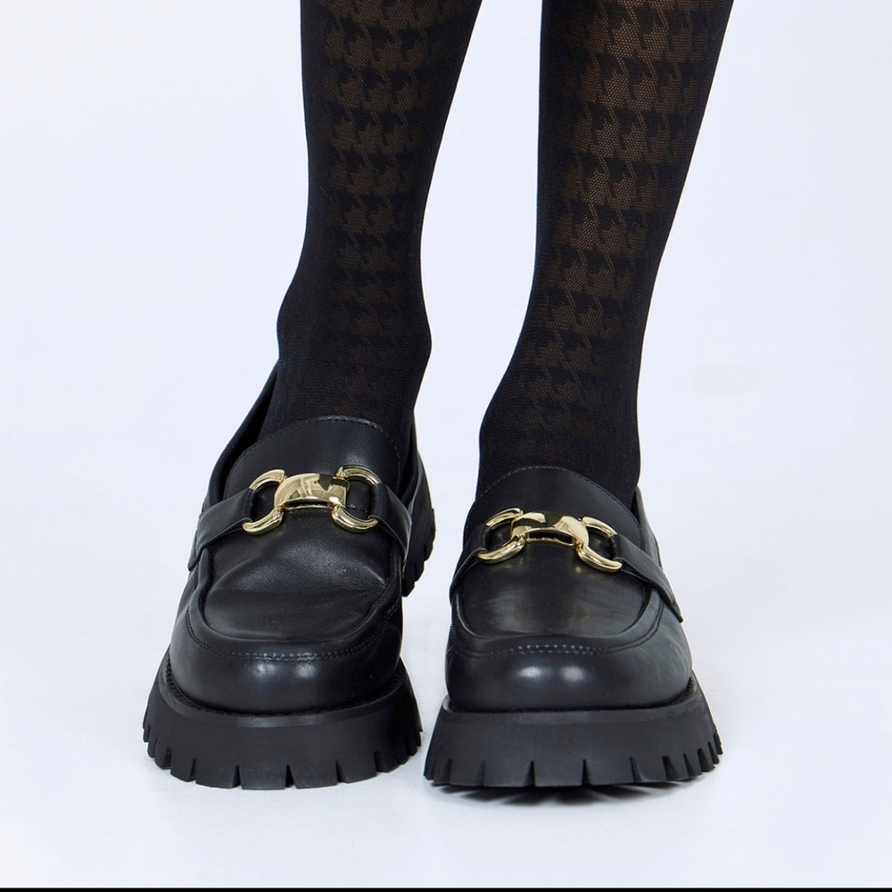 Princess Polly Stanford loafers black